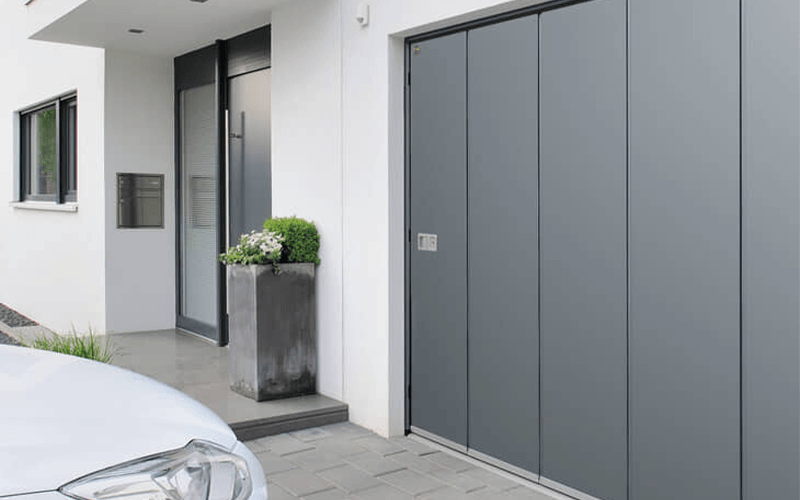 side sectional sliding garage doors